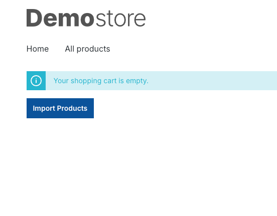 Doc2cart import button on the cart page